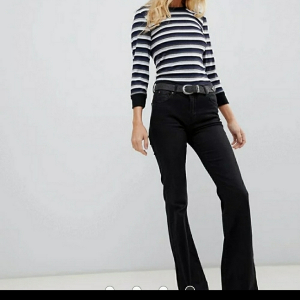 Free People Intimately Good on You Ribbed Crew Neck 3/4 Sleeved Size Large